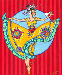 Riverwalk Dancer by Garnet Goldman